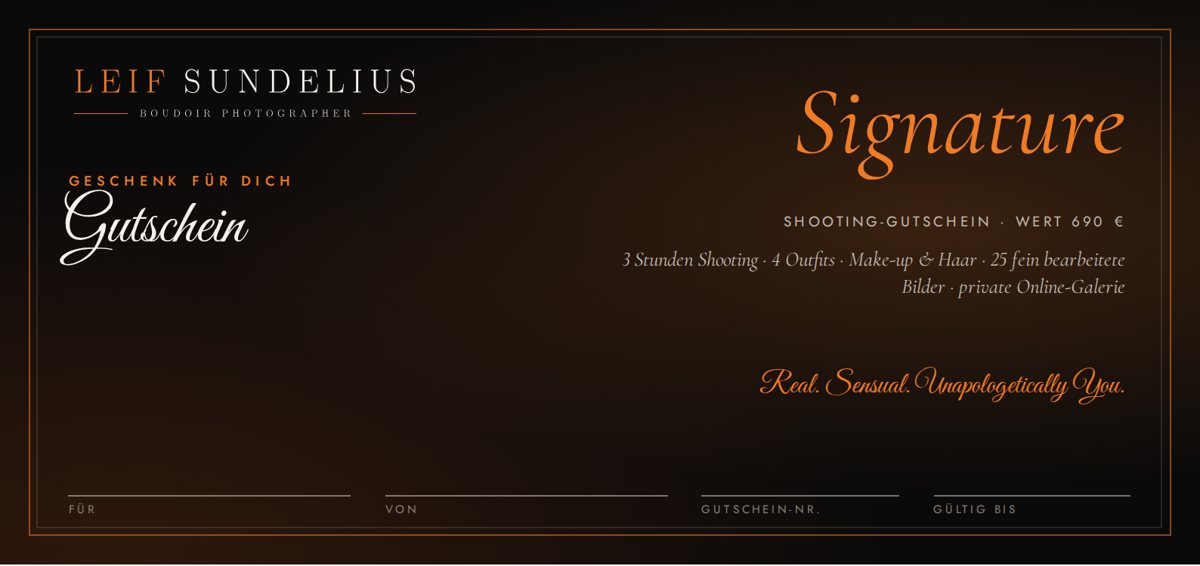 Gutschein Signature